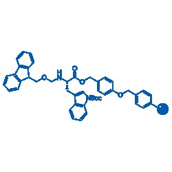 BLD PHARMATECH CO LIMITED&nbsp;Fmoc-L-Trp(Boc)-Wang Resin, 5g, Purity: 100-200 mesh, 1% DVB, 0.3-0.8 mmol/g