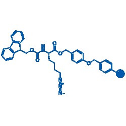 BLD PHARMATECH CO LIMITED&nbsp;Fmoc-L-Lys(N3)-Wang resin, 5g, Purity: 100-200 mesh, 1% DVB, 0.3-0.8 mmol/g