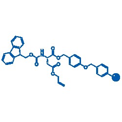 BLD PHARMATECH CO LIMITED&nbsp;Fmoc-L-Asp(OAll)-Wang Resin, 5g, Purity: 0.3-0.8mmol/g