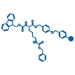 BLD PHARMATECH CO LIMITED&nbsp;Fmoc-L-Lys(Z)-Wang Resin, 5g, Purity: 0.3-0.8mmol/g