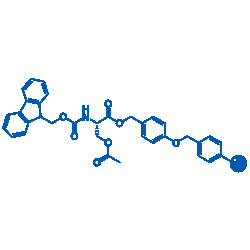 BLD PHARMATECH CO LIMITED&nbsp;Fmoc-L-Ser(Ac)-Wang Resin, 5g, Purity: 100-200 mesh, 1%DVB,0.3-0.8mmol/g