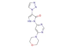 eMolecules​&nbsp;1154028-82-6 | 1,2-Dihydro-2-[6-(4-morpholinyl)-4-pyrimidinyl]-4-(1H-1,2,3-triazol-1-yl)-3H-pyrazol-3-one | AA Blocks LLC | MFCD28411428 | 314.309 | C13H14N8O2 | 0.000 | O=c1c(c[nH]n1-c1cc(ncn1)N1CCOCC1)-n1ccnn1 | 100mg | 532062552