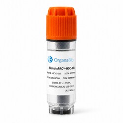 ORGANABIO LLC&nbsp;Human Cord Blood CD34 Hematopoietic Stem Cells (HSC) / Cryopreserved / Single Donor / 2x10E5 cells/vial / OrganaBio HEMATOPAC / Research Use Only