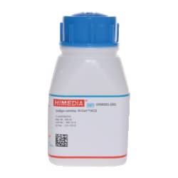 HIMEDIA&nbsp;Indigo Carmine, Hi-Cert/ACS, GRM383, Laboratory Stains and Dyes, Indicator Dye, ACS Certified, CAS 860-22-0, C.I. 73015, Redox and pH Indicator, Powder, 25 g