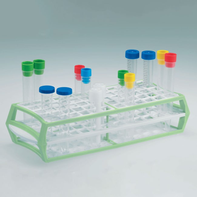 USA Scientific Inc 60place polymer tube rack, green, Quantity Each of
