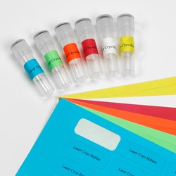 USA Scientific Inc&nbsp;Cryo-Tags, 2.625 inch x 1.0 inch, assorted color labels on sheets