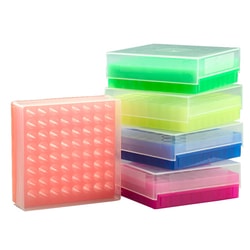 USA Scientific Inc 64-place tube rack, mixed neon colors