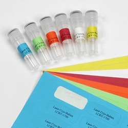 USA Scientific Inc Cryo-Tags, 1.5 inch x 0.75 inch, assorted colors, on sheets
