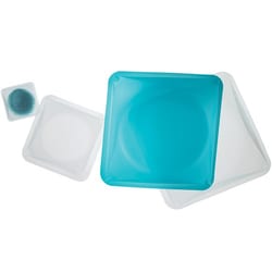 Cole-Parmer medium Square Polystyrene Weigh Boats, Blue, 100 mL, 500/Pk