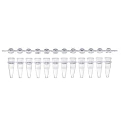 USA Scientific Inc 0.2 mL PCR 12-tube strip with 12-cap strips, mixed
