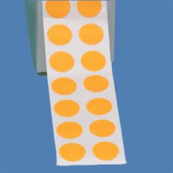 USA Scientific Inc Tough-Spots, 3/8 inch diameter, orange, on rolls, Quantity: