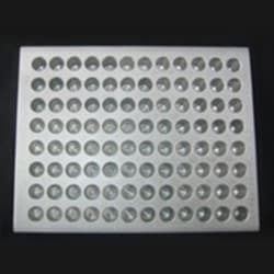LabScientific Aluminum microtube cooling block: 96 wells (12 x 8 format)