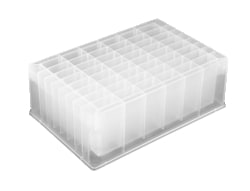 Arcticwhite LLC&nbsp;48 Rectangle Well, 5.0 ML, Polypropylene, Pyramid Bottom, 48 Wells, ANSI/SLAS Standard Base and Footprint, 5.0 ML/well, 25 Microplates per Case
