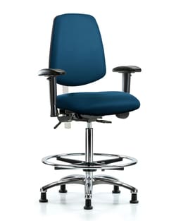 Fisherbrand™ Class 100 Vinyl CR Chair - High Bench Height with Med Back, Tilt