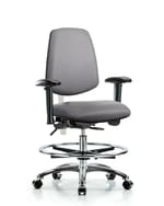 Fisherbrand™ Class 100 Vinyl Clean Room Chair - Medium Bench Height with Medium Back