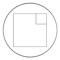 Electron Microscopy Sciences Miller Squares Graticle NE57, 27 mm, 9:1 Large to small square