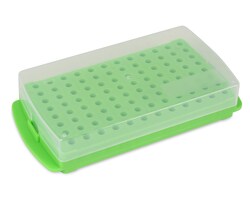 Fisherbrand Gradillas de microtubos reversibles de 96 pocillos Verde | Buy Online | Fisher Scientific