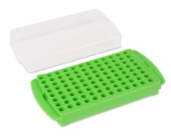 Fisherbrand Gradillas de microtubos reversibles de 96 pocillos Verde | Buy Online | Fisher Scientific