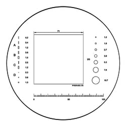 Electron Microscopy Sciences Grain Sizing Reticle NG61, 25 mm