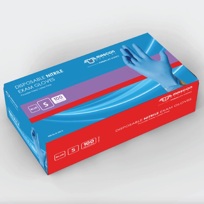 Mascon Medical Mascon Medical Nitrile Gloves, Latex Free, Powder Free