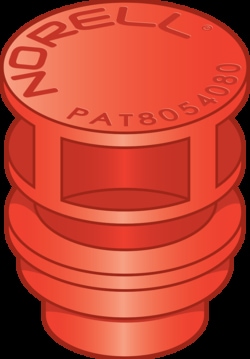 Norell Inc&nbsp;5mm NORLOC GENERATION 2 NMR TUBE CAP, RED POPPY, 100PK - U.S. PATENT NO. 8,054,080