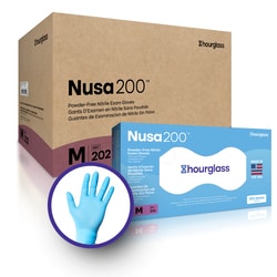 Hourglass International&trade;&nbsp;Nusa200 Nitrile Exam Gloves