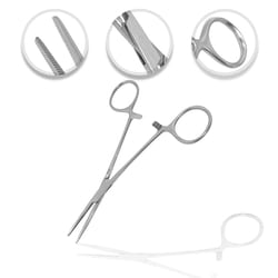 Surgical Design&trade;&nbsp;OR Grade Kelly Hemostatic Forceps, Anti-glare