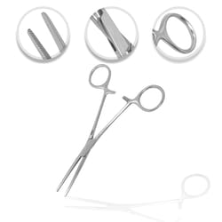 Surgical Design&trade;&nbsp;OR Grade Rankin Kelly Hemostatic Forceps, Anti-glare