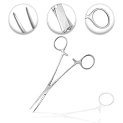 Surgical Design OR Grade Rankin Kelly Hemostatic Forceps, Anti-glare Curved | Buy Online | Surgical Design&trade; | Fisher Scientific