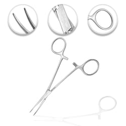 Surgical Design&trade;&nbsp;OR Grade Crile Hemostatic Forceps, Anti-glare