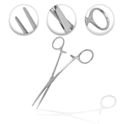 Surgical Design&trade;&nbsp;OR Grade Rochester Pean Forceps, Anti-glare