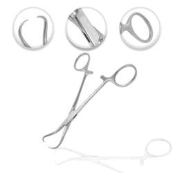 Surgical Design&trade;&nbsp;OR Grade Backhuas Towel Clamp, Anti-glare