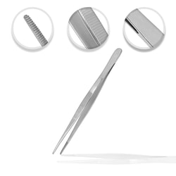 Surgical Design&trade;&nbsp;OR Grade Thumb Dressing Forceps, Anti-glare