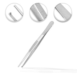 Surgical Design&trade;&nbsp;OR Grade Thumb Tissue Forceps, Anti-glare