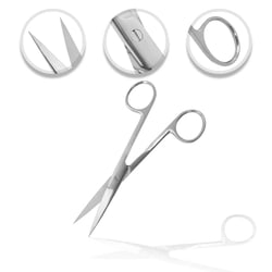 Surgical Design&trade;&nbsp;Or Grade Operating/Dissecting Scissors, Anti-glare