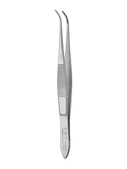 Fine Science Tools&nbsp;Graefe Forceps, Stainless Steel, Curved, 10 cm