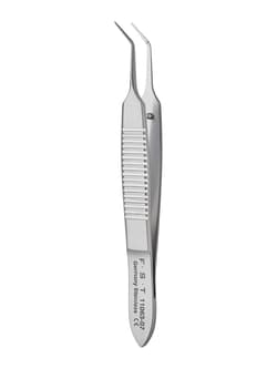 Fine Science Tools Delicate Suture Tying Forceps, Stainless Steel, Smooth, 9 cm