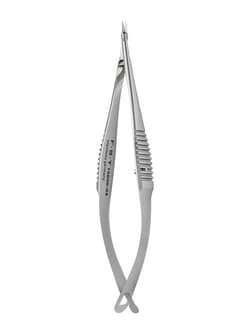 Fine Science Tools Vannas Spring Scissors, 2mm Cutting Edge, Curved, 8