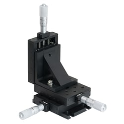 THORLABS INC 25 mm XYZ Translation Stage with Standard Micrometers, M6 Taps