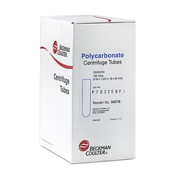 Beckman Coulter TUBES PC TK WALL 8X34MM (BOX-100), Quantity: Pack of 100