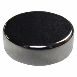 Grainger Disc Magnet, Neodymium, Casing Material Nickel Plating, 2.6 lb