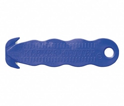 Grainger&nbsp;Klever Safety Cutter, Contoured Handle, Textured, Steel, 10/pack