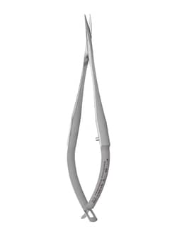 Fine Science Tools Student Vannas Spring Scissors, Curved, 9 cm