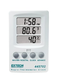 GENIE GROUP EXTECH HYGRO THERMOMETER/CLOCK
