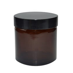 BERLIN PACKAGING LLC 2 oz Amber Glass Straight Sided Squat Jars, 24/cs,