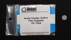 Avanti Polar Lipids 10MM FILTER SUPPORT 100/PK, Quantity: Pack of 100
