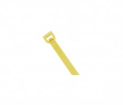 Grainger Yellow Nylon Cable Ties, Pack of 100, 50lb Tensile Strength, Quantity:
