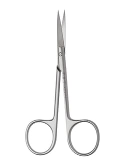Fine Science Tools Fine Scissors, Martensitic Stainless Steel, Straight, 10.5 cm