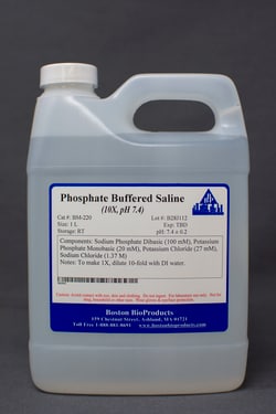 Boston Bioproducts Inc&nbsp;Phosphate Buffered Saline, PBS (10X, pH 7.4) - 1L