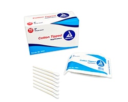 McKesson General Medical 6-Inch, Cotton Tip, Wood Staff, Applicators, 100